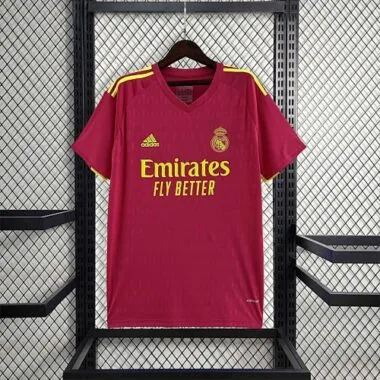 2023/24 Real Madrid Goalkeeper Shirt Red Kit