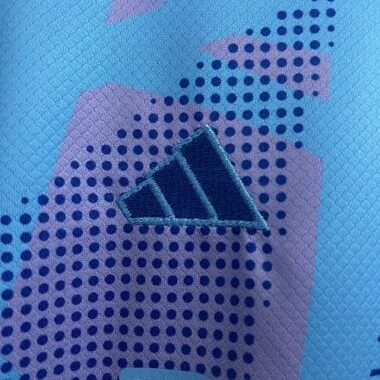 24-25 Real Madrid Goalkeeper Kid Kits Blue Youth Apparels