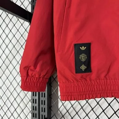 25-26 Manchester United Chinese Knot Reversible Windbreaker Double-Sides Jacket S-3XL