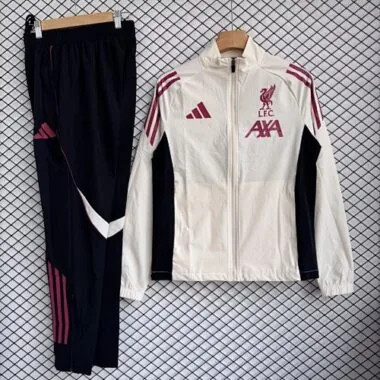 25-26 Liverpool FC Windbreaker Jackets With Pants Cheap Football Jersey Wholesale Yupo