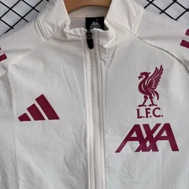 25-26 Liverpool FC Windbreaker Jackets With Pants Cheap Football Jersey Wholesale Yupo