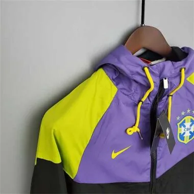 2021 Brazil purpleblack windbreaker