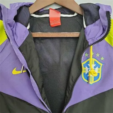 2021 Brazil purpleblack windbreaker