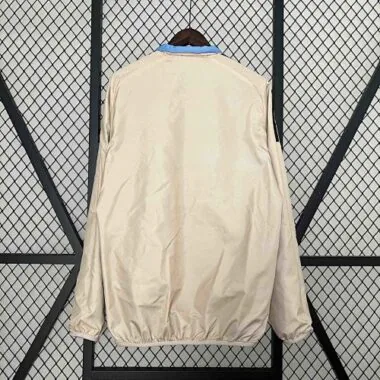 2024 Tigres UANL Beige&Blue Trench Coat Reversible Windbreaker Double-Sides Jacket