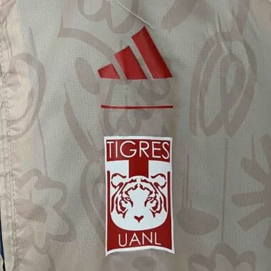 2024 Tigres UANL Beige&Blue Trench Coat Reversible Windbreaker Double-Sides Jacket