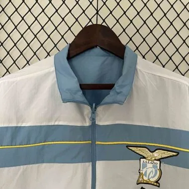 2023/24 Lazio Blue and White Reversible Windbreaker Double-Sides Jacket