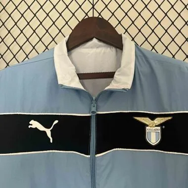 2023/24 Lazio Blue and White Reversible Windbreaker Double-Sides Jacket