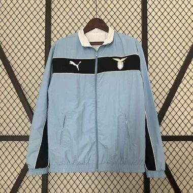 2023/24 Lazio Blue and White Reversible Windbreaker Double-Sides Jacket