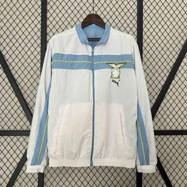 2023/24 Lazio Blue and White Reversible Windbreaker Double-Sides Jacket