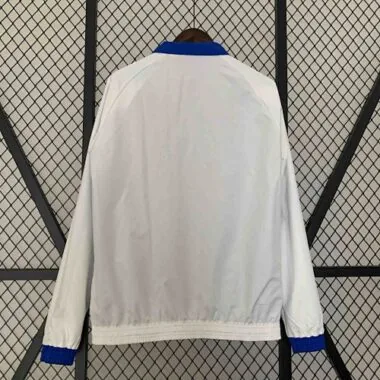 23-24 Napoli Reversible Windbreaker White&Blue Double-Sides Jacket
