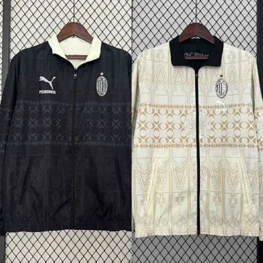 2023/24 AC Milan Trench Coat Reversible Windbreaker Double-Sides Jacket