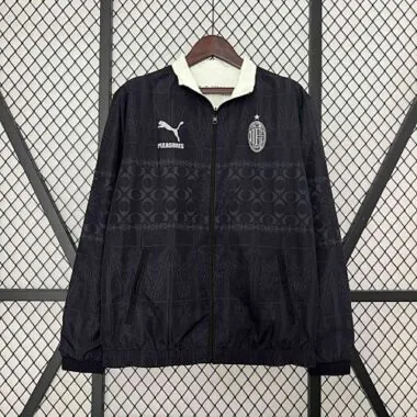 2023/24 AC Milan Trench Coat Reversible Windbreaker Double-Sides Jacket