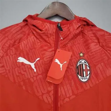 21-22 AC Milan Red Windbreaker