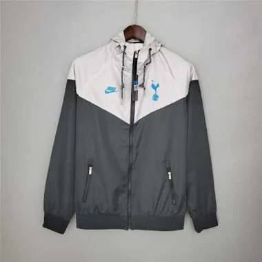 21-22 Tottenham Hotspur Black Grey Windbreaker