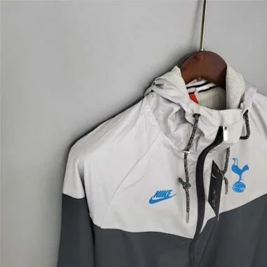 21-22 Tottenham Hotspur Black Grey Windbreaker