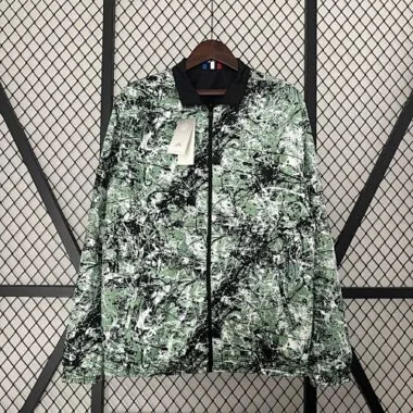 2024/25 Manchester United Green and Black Reversible Windbreaker Double-Sides Jacket