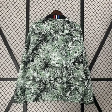 2024/25 Manchester United Green and Black Reversible Windbreaker Double-Sides Jacket