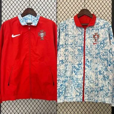 2024 Portugal Trench Coat Reversible Windbreaker Double-Sides Jacket