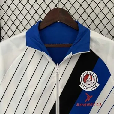 23-24 San Luis Reversible Windbreaker White&Blue Double-Sides Jacket Soccer Jerseys For Sale