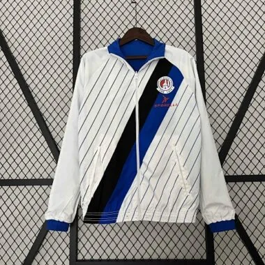 23-24 San Luis Reversible Windbreaker White&Blue Double-Sides Jacket Soccer Jerseys For Sale