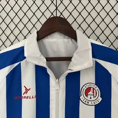23-24 San Luis Reversible Windbreaker White&Blue Double-Sides Jacket Soccer Jerseys For Sale