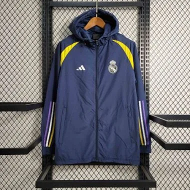 23-24 Real Madrid Navy Windbreaker New Jackets Soccer Jerseys Yupoo