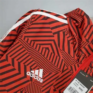 21-22 Ajax Red and Black Stripes Windbreaker