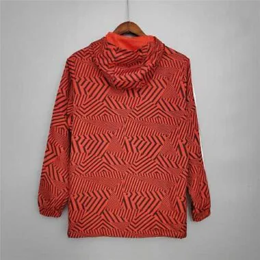 21-22 Ajax Red and Black Stripes Windbreaker