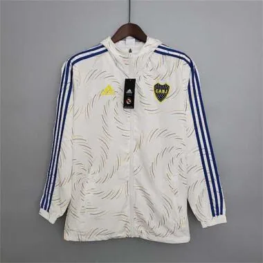 21-22 Boca Juniors white windbreaker