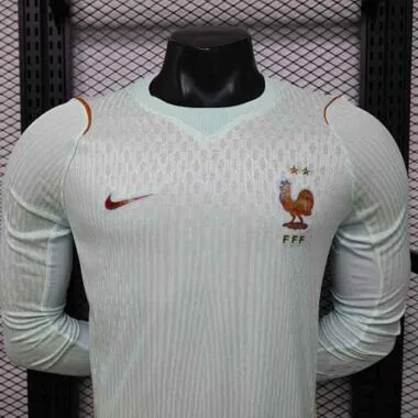 Camiseta de fútbol de manga larga de la selección de Francia para partidos fuera de casa, temporada 2026, tallas S-3XL, Copa del Mundo. Camiseta de fútbol barata al por mayor en Yupoo