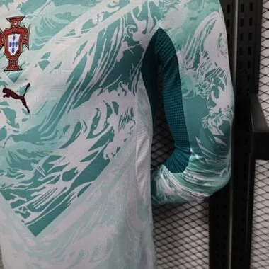 2026 Spelersshirt Portugal Uitwedstrijd met lange mouwen S-3XL WK Goedkoop voetbalshirt Groothandel Yupoo