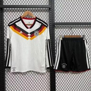 2026 Kids Germany Home Long Sleeve Kit World Cup Cheap Football Jersey Wholesale Yupoo
