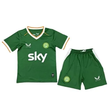 2026 Kids Ireland Home Kit World Cup Cheap Football Jersey Wholesale Yupoo