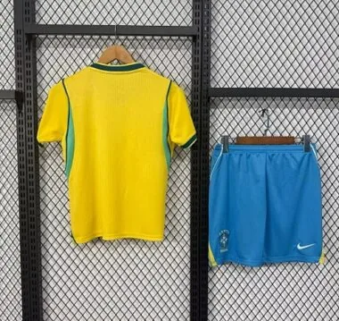2026 Kids Brazil Home Kit World Cup Cheap Football Jersey Wholesale Yupoo