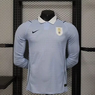 2026 Player Uruguay Home Long Sleeve Kit World Cup