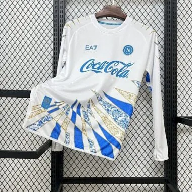 25-26 Napoli Pre-Match Long Sleeve Kit Cheap Football Jersey Wholesale Yupoo