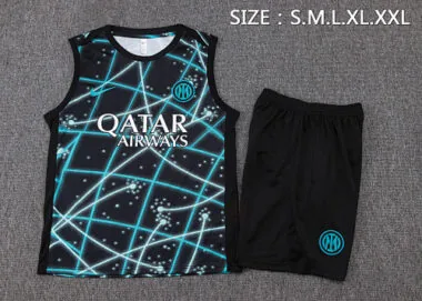 25-26 Inter Milan Sleeveless Training Kits Tracksuits Cheap Football Jersey Wholesale Yupoo