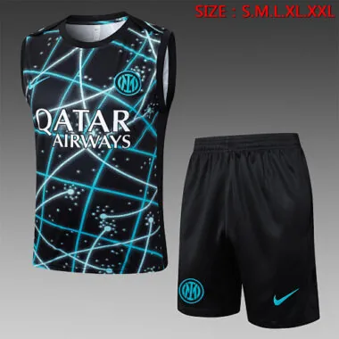 25-26 Inter Milan Sleeveless Training Kits Tracksuits Cheap Football Jersey Wholesale Yupoo