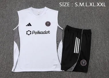 Equipamentos de treino sem mangas do Inter Miami 2025, fatos de treino, camisolas de futebol baratas, venda por grosso na Yupoo