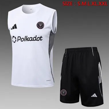 Equipamentos de treino sem mangas do Inter Miami 2025, fatos de treino, camisolas de futebol baratas, venda por grosso na Yupoo