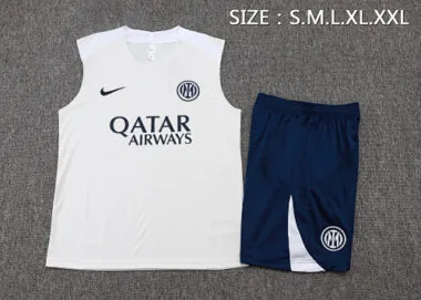 25-26 Inter Milan Sleeveless Training Kits Tracksuits Cheap Football Jersey Wholesale Yupoo