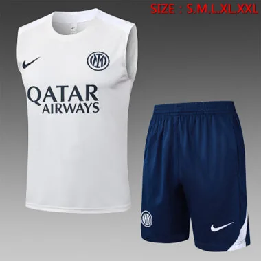 25-26 Inter Milan Sleeveless Training Kits Tracksuits Cheap Football Jersey Wholesale Yupoo