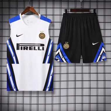 2025/26 Inter Milan Retro White Training Kits Vest Suits