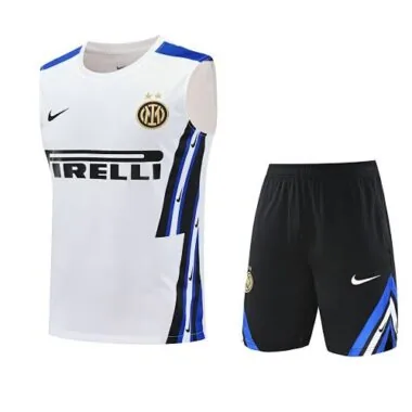 2025/26 Inter Milan Retro White Training Kits Vest Suits