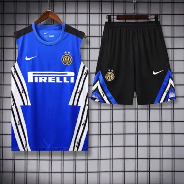 2025/26 Inter Milan Retro Blue Training Kits Football Vest Suits