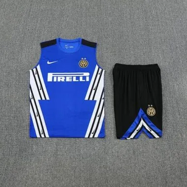 2025/26 Inter Milan Retro Blue Training Kits Football Vest Suits