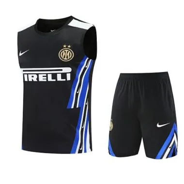 25-26 Inter Milan Retro Black Training Kits Vest Suits Cheap Football Jersey Wholesale Yupoo