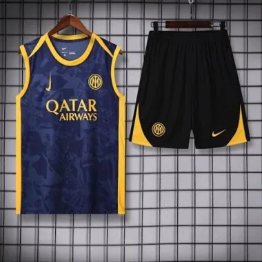 25-26 Inter Milan Navy Training Kits Vest Suits Cheap Football Jersey Wholesale Yupoo