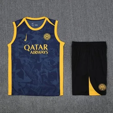 25-26 Inter Milan Navy Training Kits Vest Suits Cheap Football Jersey Wholesale Yupoo