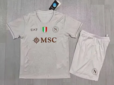 25-26 Kids Napoli Away Kit Cheap Football Jersey Wholesale Yupoo